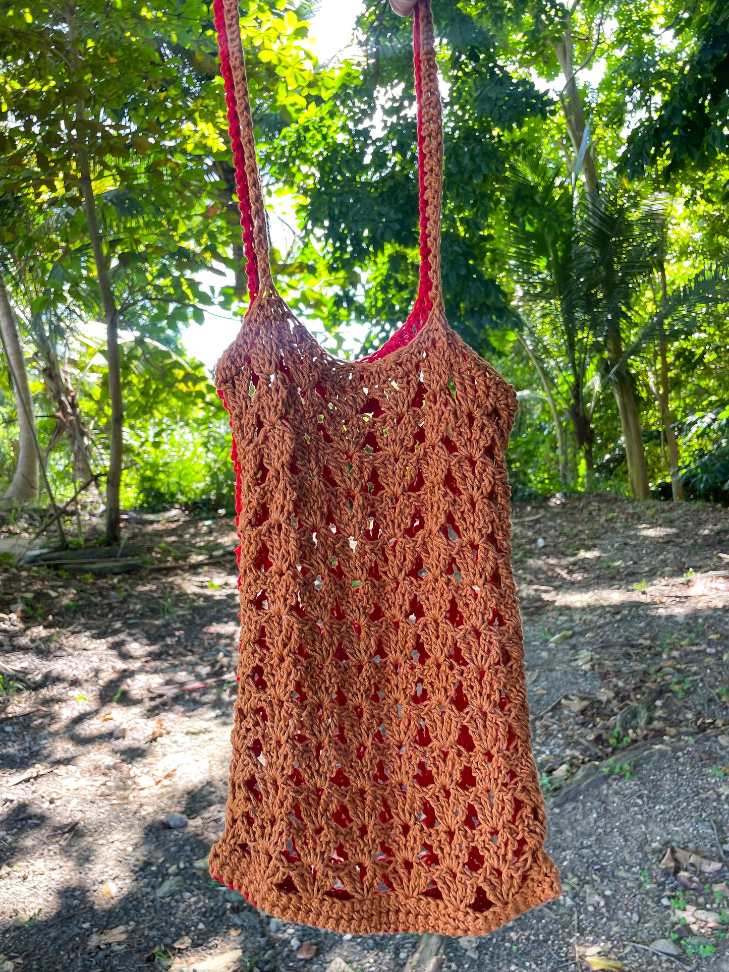 Carnation Crochet Tote