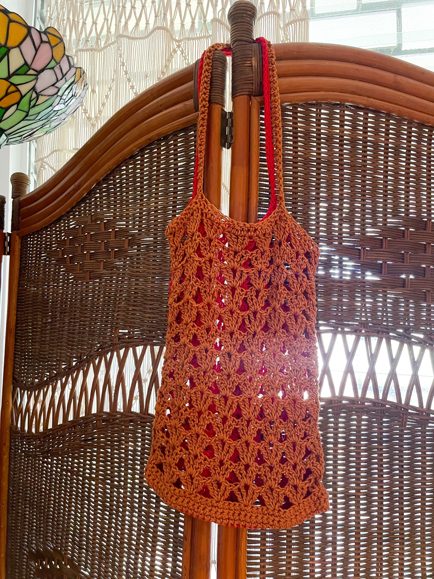 Carnation Crochet Tote